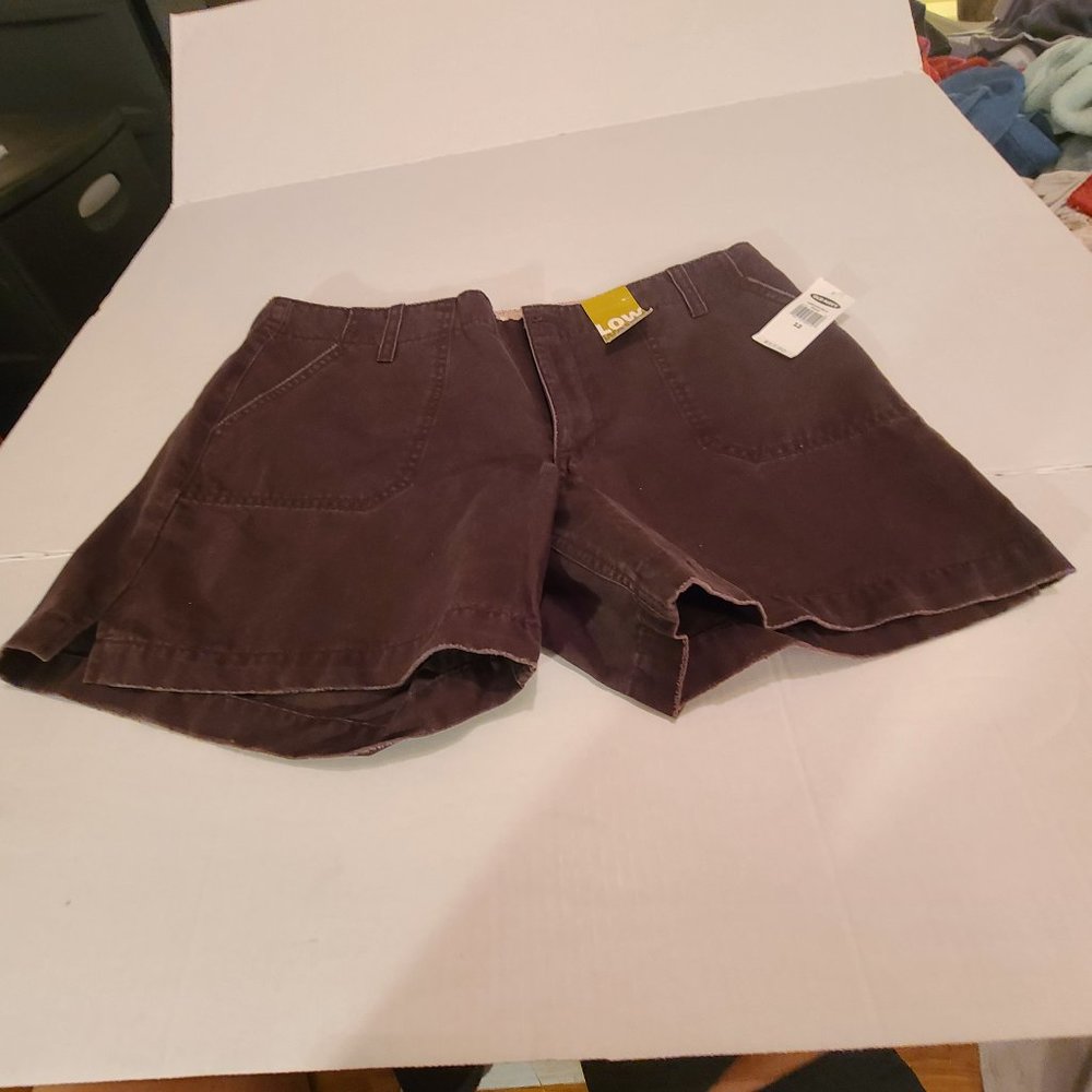 Old Navy Low 12 Brown Shorts Low Cut Brand New!